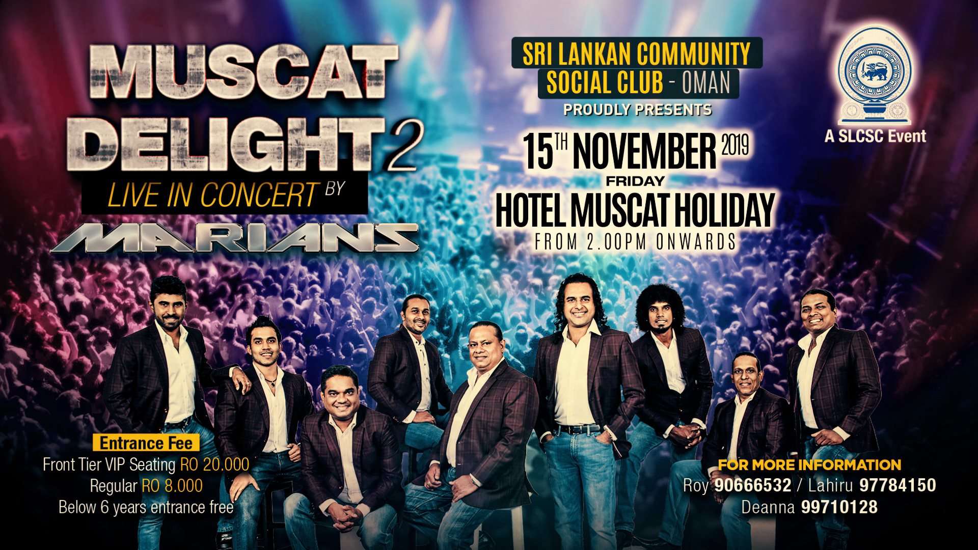 Muscat Delight Live in Concert with Marians - 15th November 2019