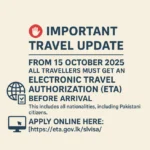 Important Travel Update – Electronic Travel Authorization (ETA) Required for All Travellers from 15 October 2025